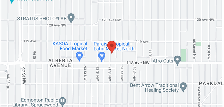 map of 11821 91 ST NW NW